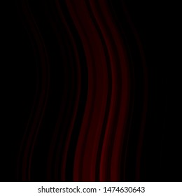 Dark Red vector background with bows. Colorful illustration with curved lines. Template for your UI design.