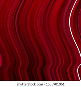 Dark Red vector background with bows. Illustration in halftone style with gradient curves. Template for your UI design.