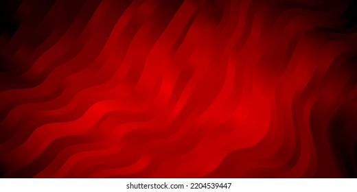 Dunkelroter Vektorhintergrund mit Bögen. Illustration im Stil der Halbfone mit Farbverlauf-Kurven. Muster für Werbung, Werbung.