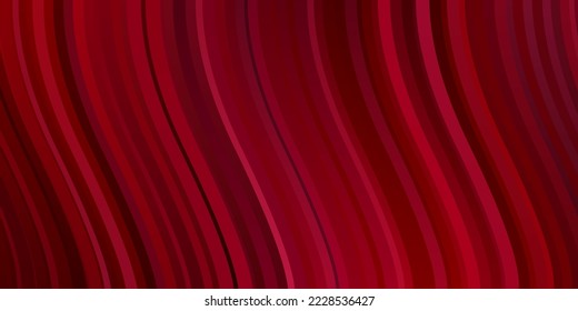 Dark Red vector background with bows. Illustration in halftone style with gradient curves. Template for your UI design.