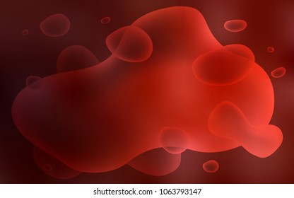 Dark Red vector background with bubble shapes. Colorful illustration in abstract memphis style with gradient. New composition for your brand book.