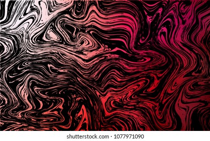 Dark Red vector background with bubble shapes. Geometric illustration in marble style with gradient.  Pattern for your business design.