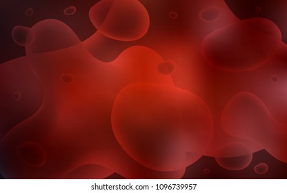 Dark Red vector background with bubble shapes. A completely new color illustration in memphis style. The best blurred design for your business.