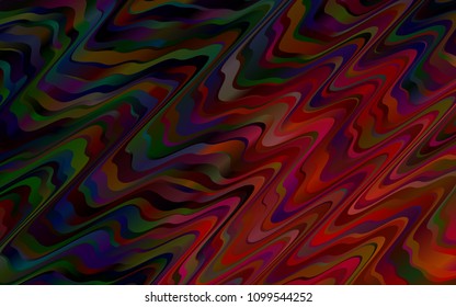 Dark Red vector background with bubble shapes. Modern gradient abstract illustration with bandy lines. A new texture for your  ad, booklets, leaflets.