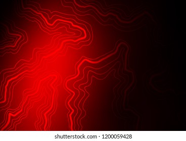 Dark Red vector background with bubble shapes. Shining crooked illustration in marble style. New composition for your brand book.