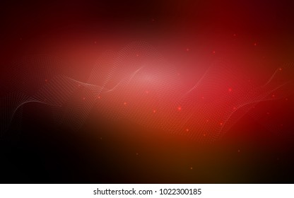Dark Red vector background with bubbles. Glitter abstract illustration with blurred drops of rain. Beautiful design for your business natural advert.