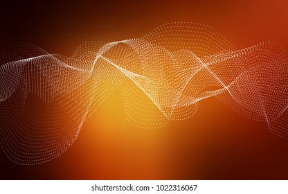 Dark Red vector background with bubbles. Illustration with set of shining colorful abstract circles. Pattern can be used as texture of water, rain drops.