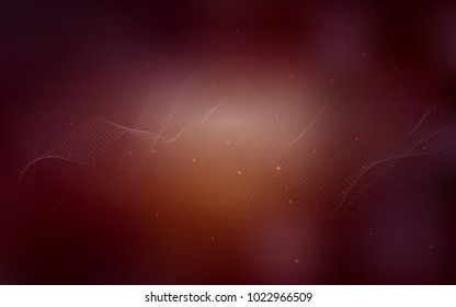 Dark Red vector background with bubbles. Abstract illustration with colored bubbles in nature style. Beautiful design for your business natural advert.