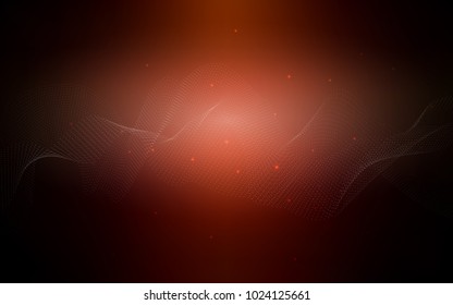 Dark Red vector background with bubbles. Blurred decorative design in abstract style with bubbles. The pattern can be used for ads, leaflets of liquid.