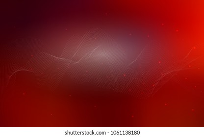 Dark Red vector background with bubbles. Blurred bubbles on abstract background with colorful gradient. The pattern can be used for ads, leaflets of liquid.