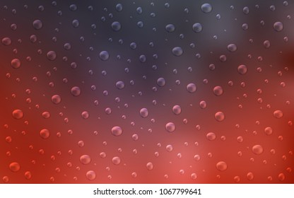 Dark Red vector background with bubbles. Blurred bubbles on abstract background with colorful gradient. Completely new template for your brand book.