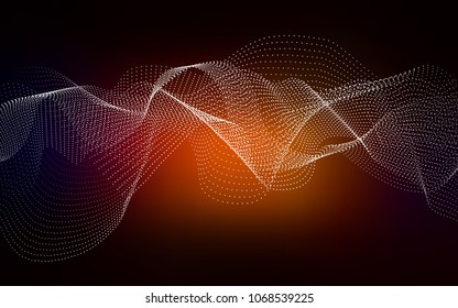 Dark Red vector background with bubbles. Modern abstract illustration with colorful water drops. Pattern can be used as texture of water, rain drops.