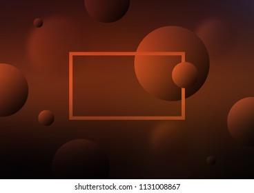 Dark Red vector background with bubbles. Modern abstract illustration with colorful water drops. New design for ad, poster, banner of your website.