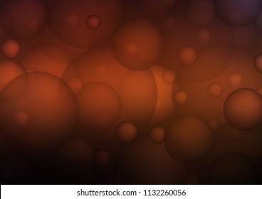 Dark Red vector background with bubbles. Illustration with set of shining colorful abstract circles. Beautiful design for your business natural advert.
