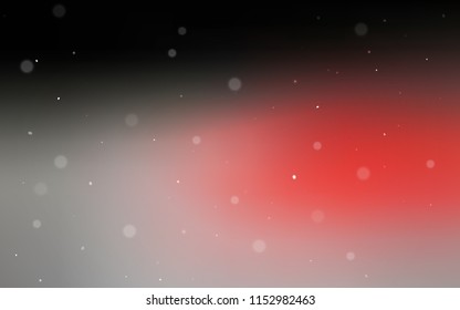 Dark Red vector background with bubbles. Abstract illustration with colored bubbles in nature style. Pattern can be used for ads, leaflets.