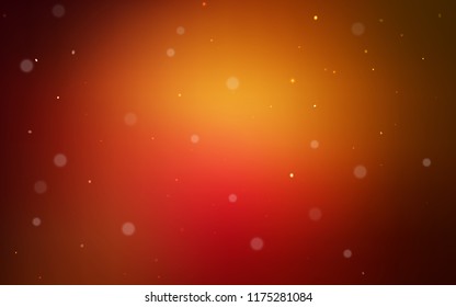 Dark Red vector background with bubbles. Illustration with set of shining colorful abstract circles. Completely new template for your brand book.