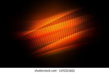 Dark Red vector background with bubbles, lines. Design with connection of dots and lines on colorful background. Template for business cards, websites.