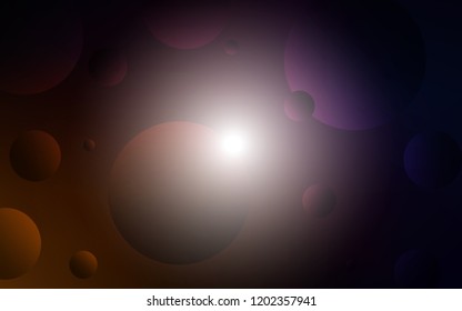 Dark Red vector background with bubbles. Glitter abstract illustration with blurred drops of rain. Pattern can be used for ads, leaflets. - Shutterstock ID 1202357941