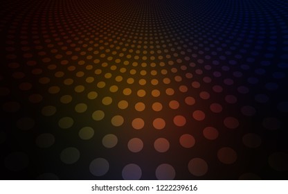 Dark Red vector background with bubbles. Glitter abstract illustration with blurred drops of rain. Pattern can be used for beautiful websites.