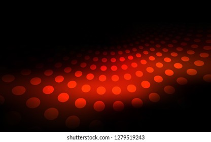 Dark Red vector background with bubbles. Illustration with set of shining colorful abstract circles. New design for ad, poster, banner of your website.