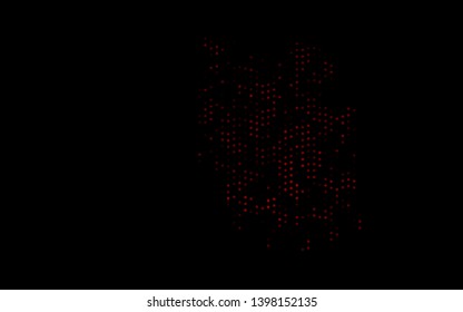 Dark Red vector background with bubbles. Modern abstract illustration with colorful water drops. Design for posters, banners.
