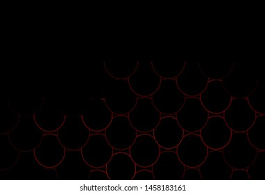 Dark Red vector background with bubbles. Blurred decorative design in abstract style with bubbles. Design for posters, banners.