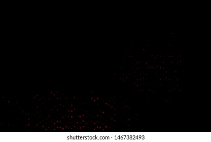 Dark Red vector background with bubbles. Modern abstract illustration with colorful water drops. Pattern for ads, leaflets.