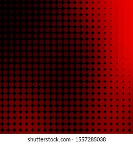 Dark Red vector background with bubbles. Illustration with set of shining colorful abstract spheres. Pattern for wallpapers, curtains.