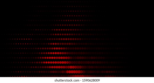 Dark Red vector background with bubbles. Abstract decorative design in gradient style with bubbles. Pattern for booklets, leaflets.