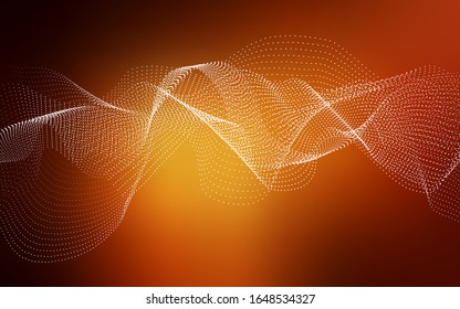 Dark Red vector background with bubbles. Illustration with set of shining colorful abstract circles. Pattern can be used as texture of water, rain drops.
