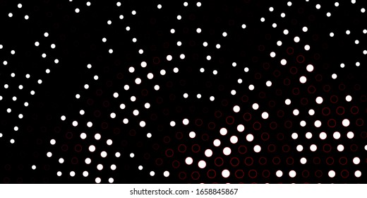 Dark Red vector background with bubbles. Abstract illustration with colorful spots in nature style. New template for a brand book.