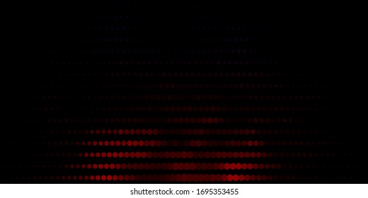 Dark Red vector background with bubbles. Illustration with set of shining colorful abstract spheres. Pattern for business ads.