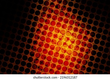 Dark Red vector background with bubbles. Abstract illustration with colored bubbles in nature style. Pattern for textures of wallpapers.