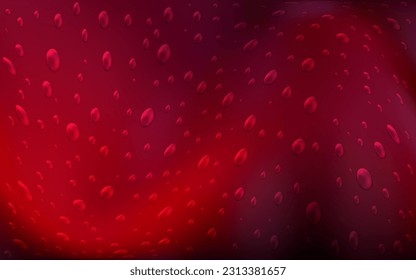 Dark Red vector background with bubbles. Beautiful colored illustration with blurred circles in nature style. The pattern can be used for aqua ad, booklets.
