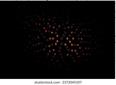 Dark Red vector background with bubbles. Blurred bubbles on abstract background with colorful gradient. Pattern for beautiful websites.