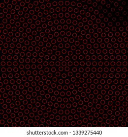 Dark Red vector background with circles. Colorful illustration with gradient dots in nature style. Design for your commercials.