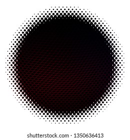 Dark   Red vector background with circles. Illustration with set of shining colorful abstract spheres. Design for posters, banners.