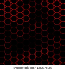 Dark Red vector background with circles. Colorful illustration with gradient dots in nature style. New template for your brand book.