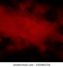 Dark Red vector background with circles. Glitter abstract illustration with colorful drops. Pattern for wallpapers, curtains.
