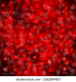 Dark Red vector background with circles. Illustration with set of shining colorful abstract spheres. Pattern for business ads.