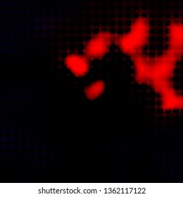 Dark Red vector background with circles. Abstract decorative design in gradient style with bubbles. Pattern for business ads.