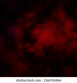 Dark Red vector background with circles. Colorful illustration with gradient dots in nature style. Design for your commercials.