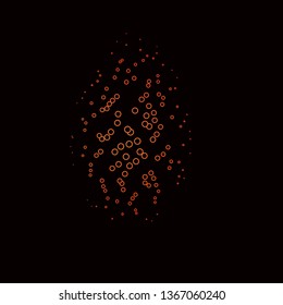 Dark Red vector background with circles. Abstract decorative design in gradient style with bubbles. Pattern for business ads.