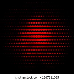 Dark Red vector background with circles. Modern abstract illustration with colorful circle shapes. New template for your brand book.