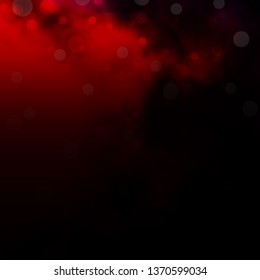 Dark Red vector background with circles. Modern abstract illustration with colorful circle shapes. Design for posters, banners.