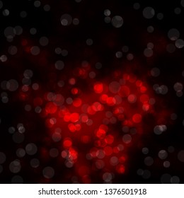 Dark Red vector background with circles. Abstract colorful disks on simple gradient background. Pattern for websites, landing pages.