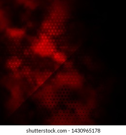 Dark Red vector background with circles. Glitter abstract illustration with colorful drops. Pattern for websites, landing pages.