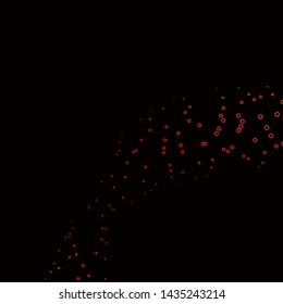 Dark Red vector background with circles. Glitter abstract illustration with colorful drops. Pattern for websites, landing pages.