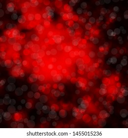 Dark Red vector background with circles. Abstract decorative design in gradient style with bubbles. New template for your brand book.