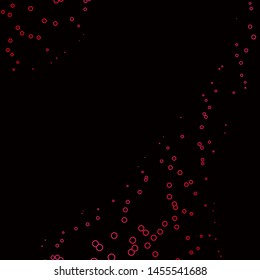 Dark Red vector background with circles. Glitter abstract illustration with colorful drops. New template for your brand book.